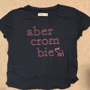 Black Abercrombie kids short sleeved tee. Size 10 years.